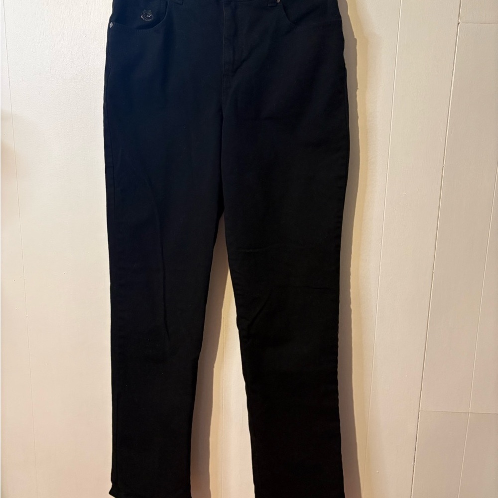 Gloria Vanderbilt Black Straight Leg Jeans
